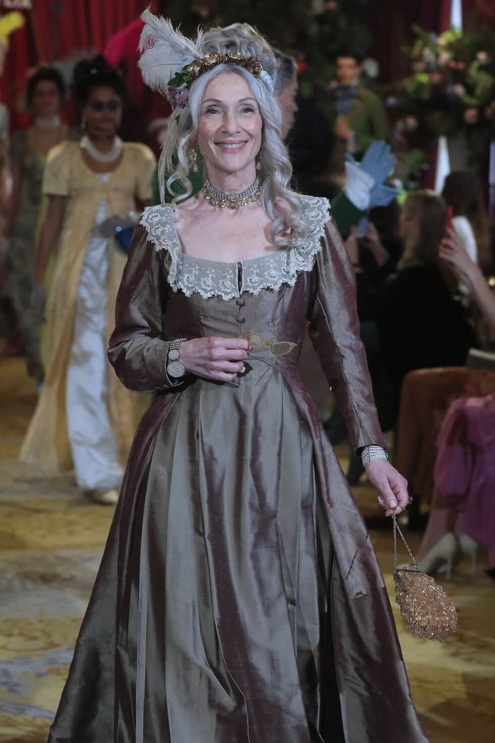 Vestido de corte imperio que apareció en la primera temporada de 'Los Bridgerton'.