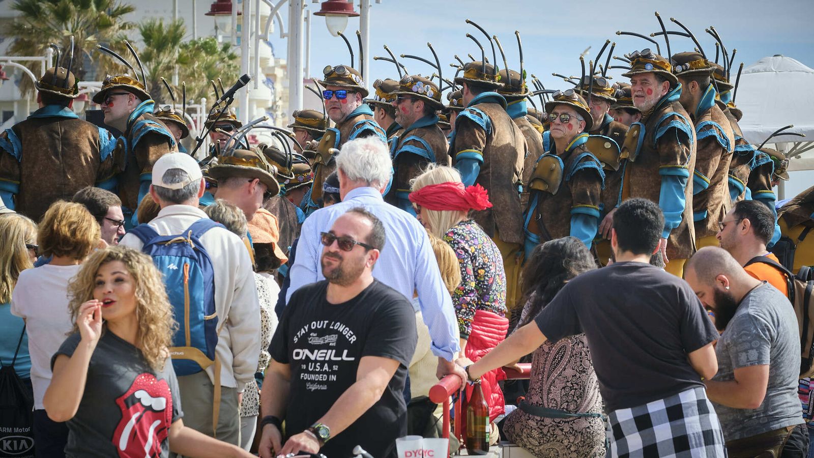 Batalla de Coplas en el Paseo Marítimo de Cádiz