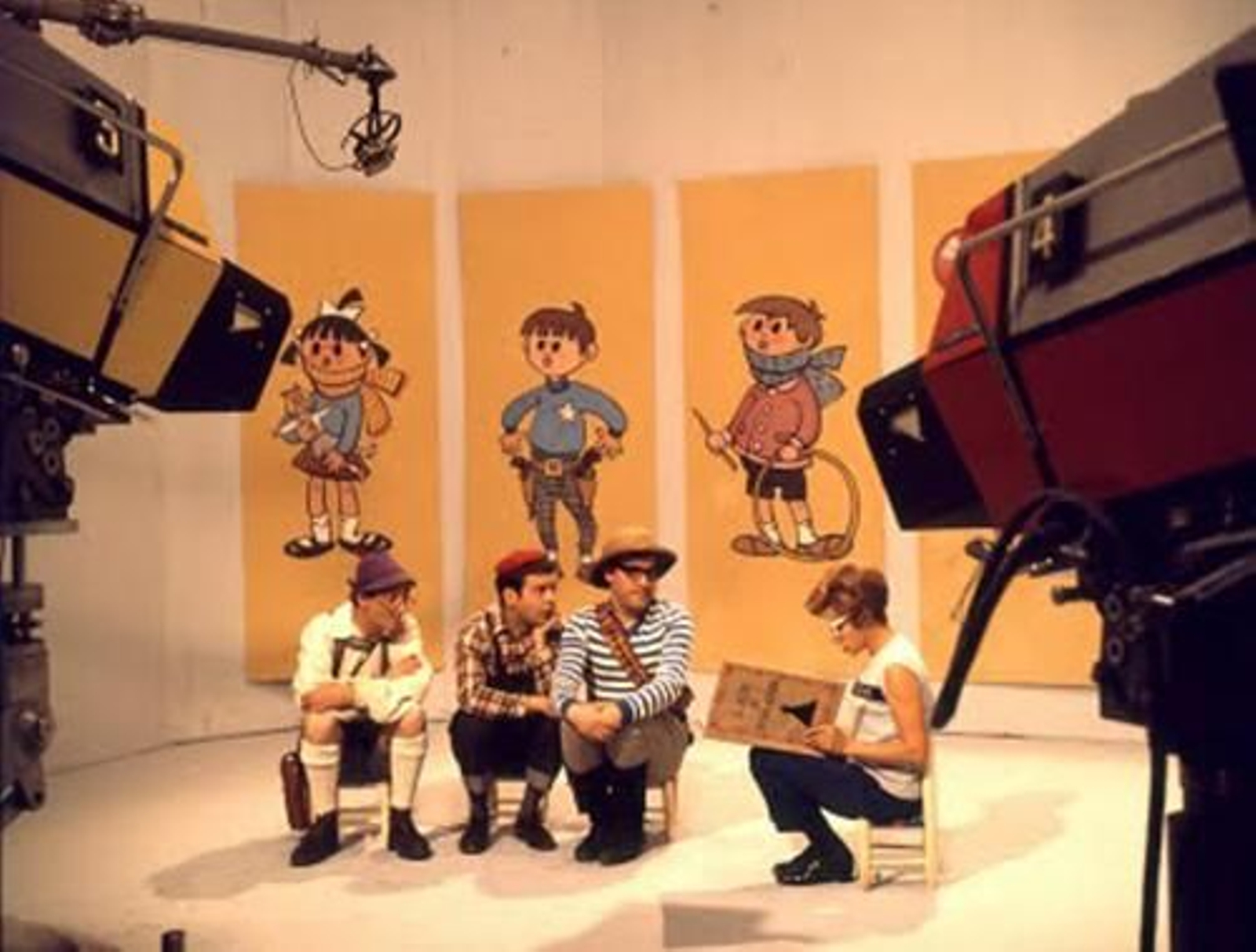 Un momento de la grabación de 'Antena infantil' Un momento de la grabación de 'Antena infantil'