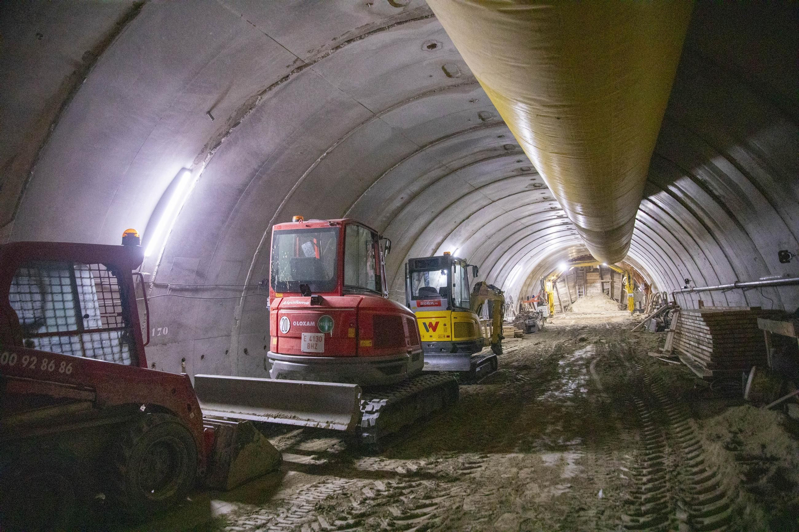 Así avanzan las obras del túnel de Viator del Ave