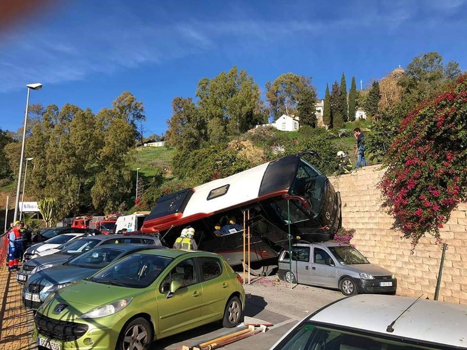 Imagen del accidente en Álora