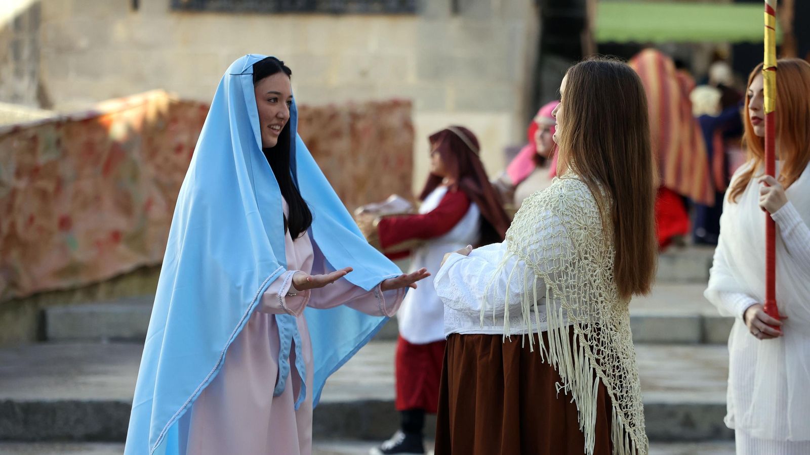 Imágenes del Belén Viviente de la plaza San Lucas en Jerez