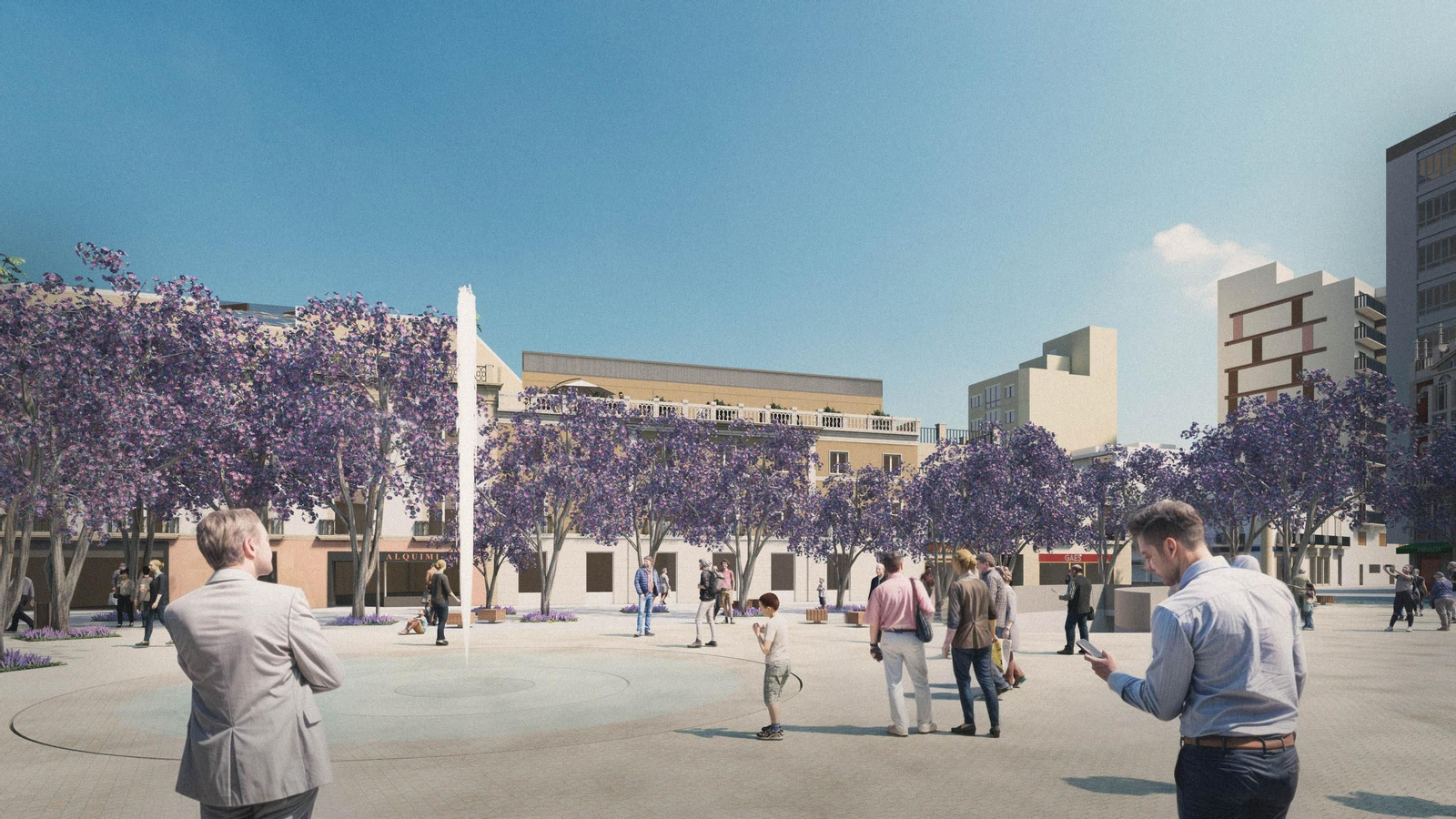 Presentada la peatonalización del Paseo de Almería, en imágenes