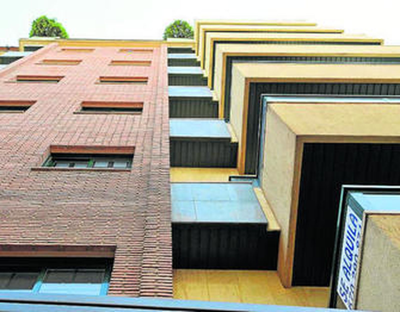 Un bloque de viviendas.