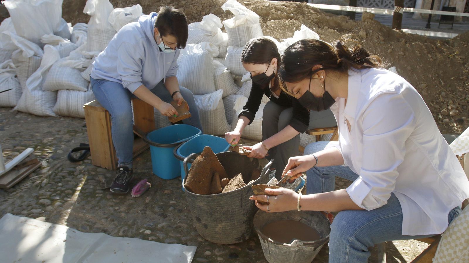 Trabajos de recuperación.