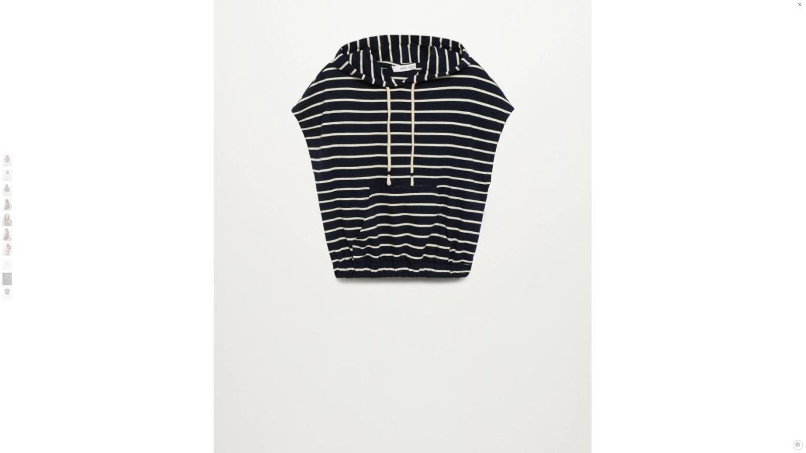 Sudadera de rayas marineras de Mango.