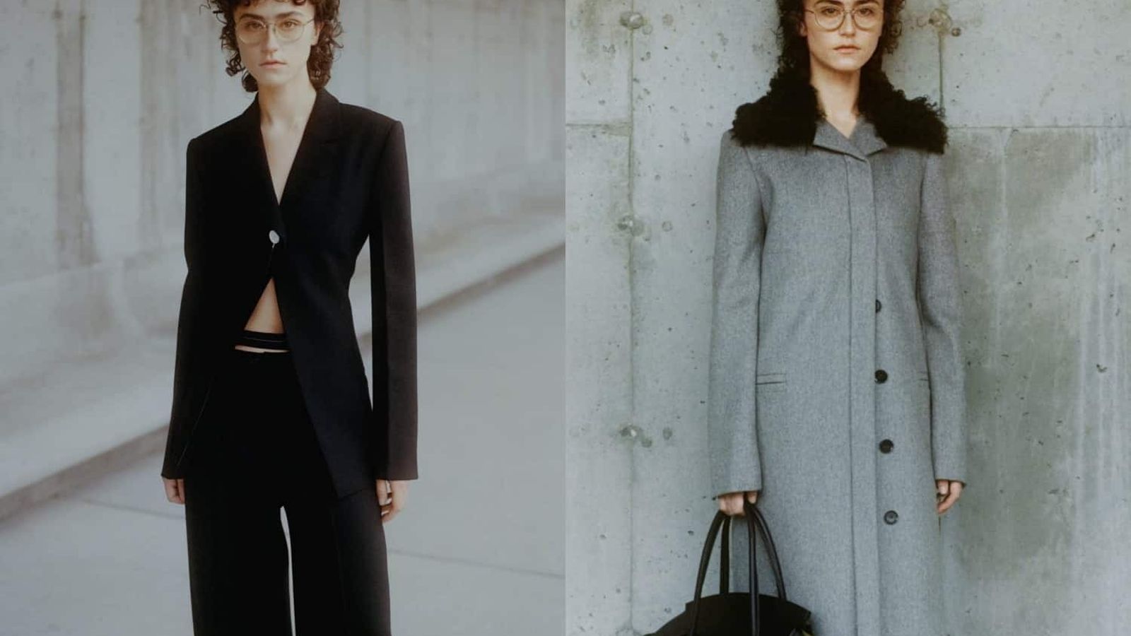 Dos de los estilismos que lució en el vídeo-desfile de la Semana de Nueva York.