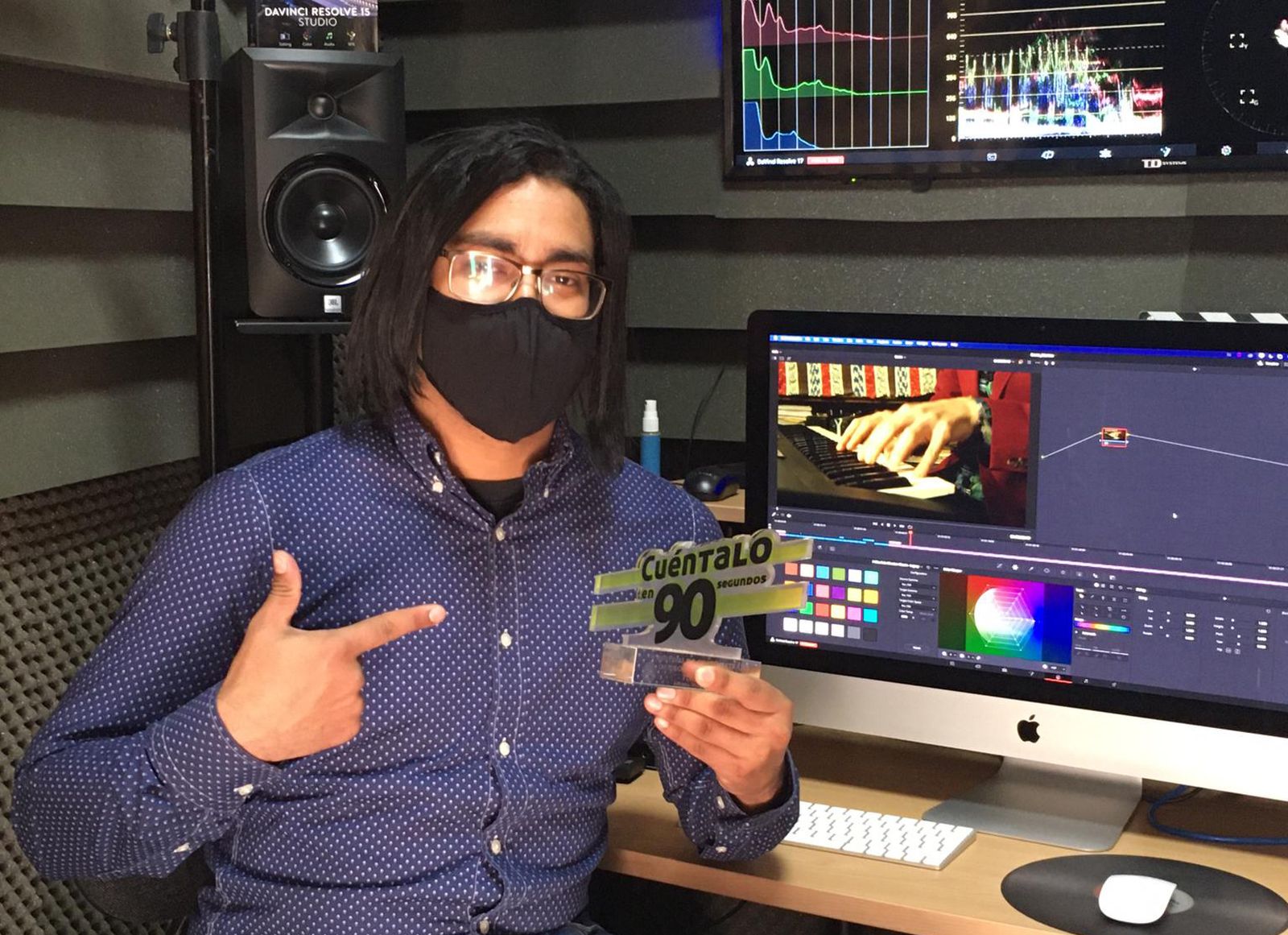 Xavier Ternos, ganador del Festival 'Cuéntalo en 90 segundos'.