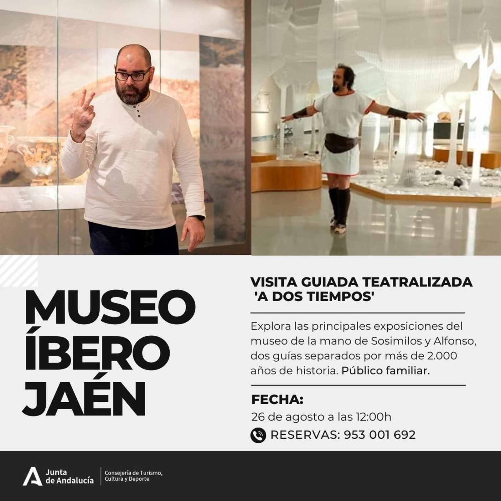 Cartel de la visita guiada.