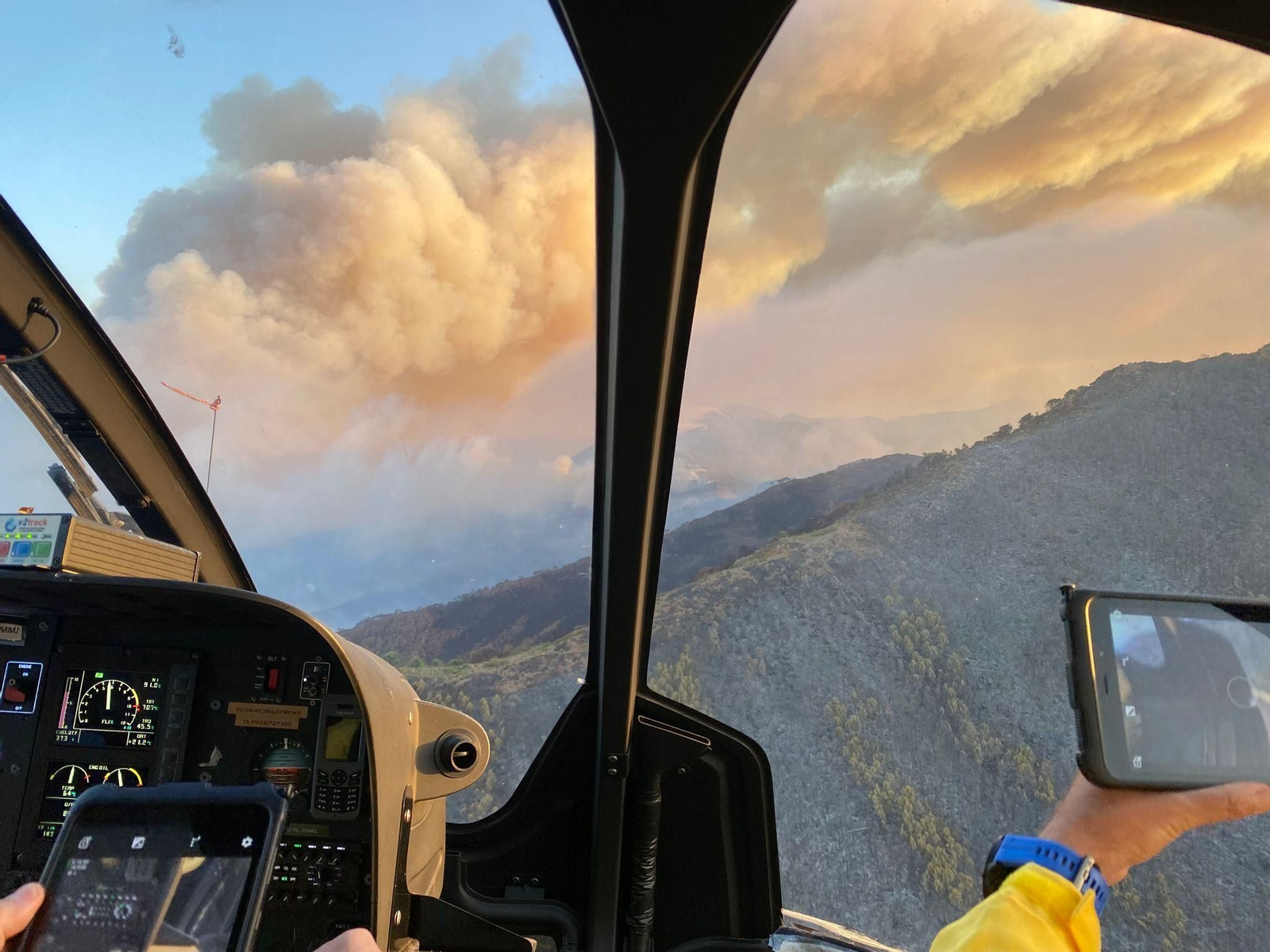 El incendio de Sierra Bermeja, en fotos.
