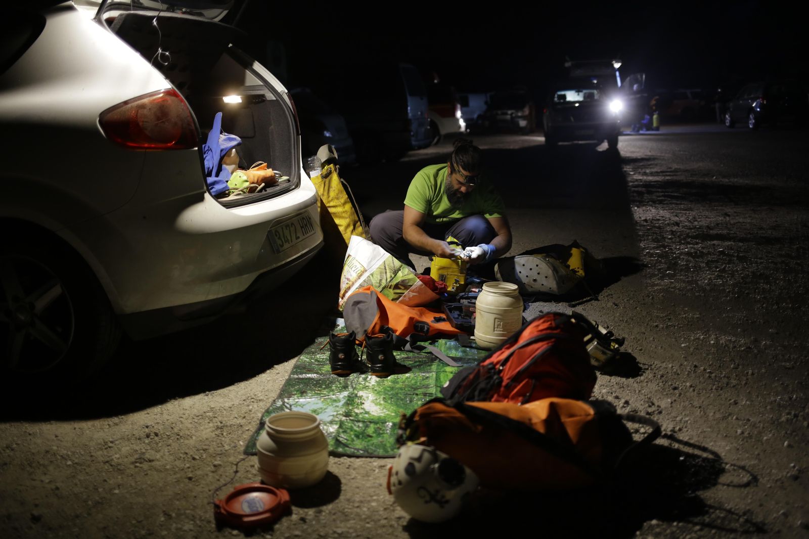 El equipo de rescate.