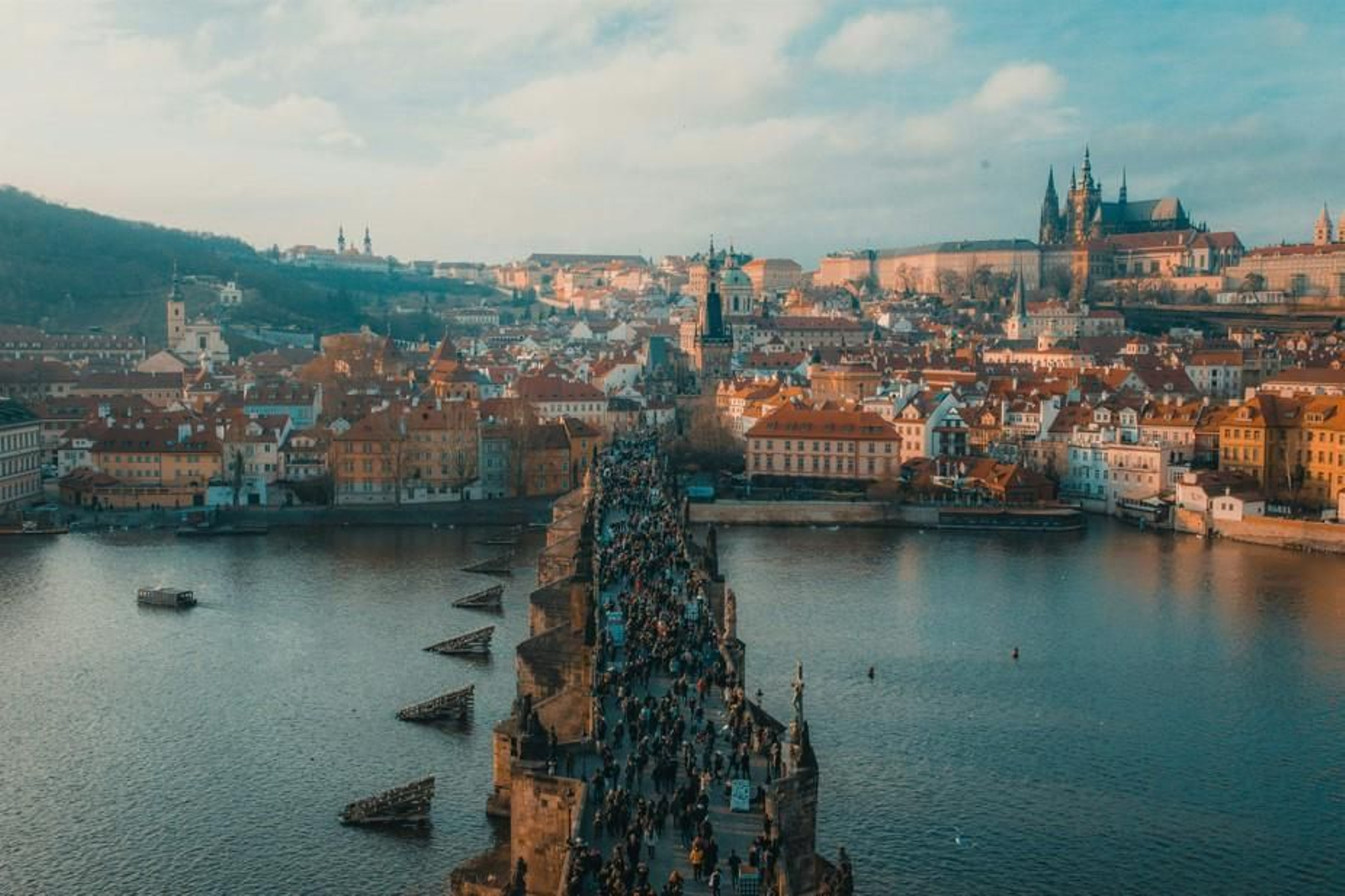 Una vista general de la ciudad de Praga.