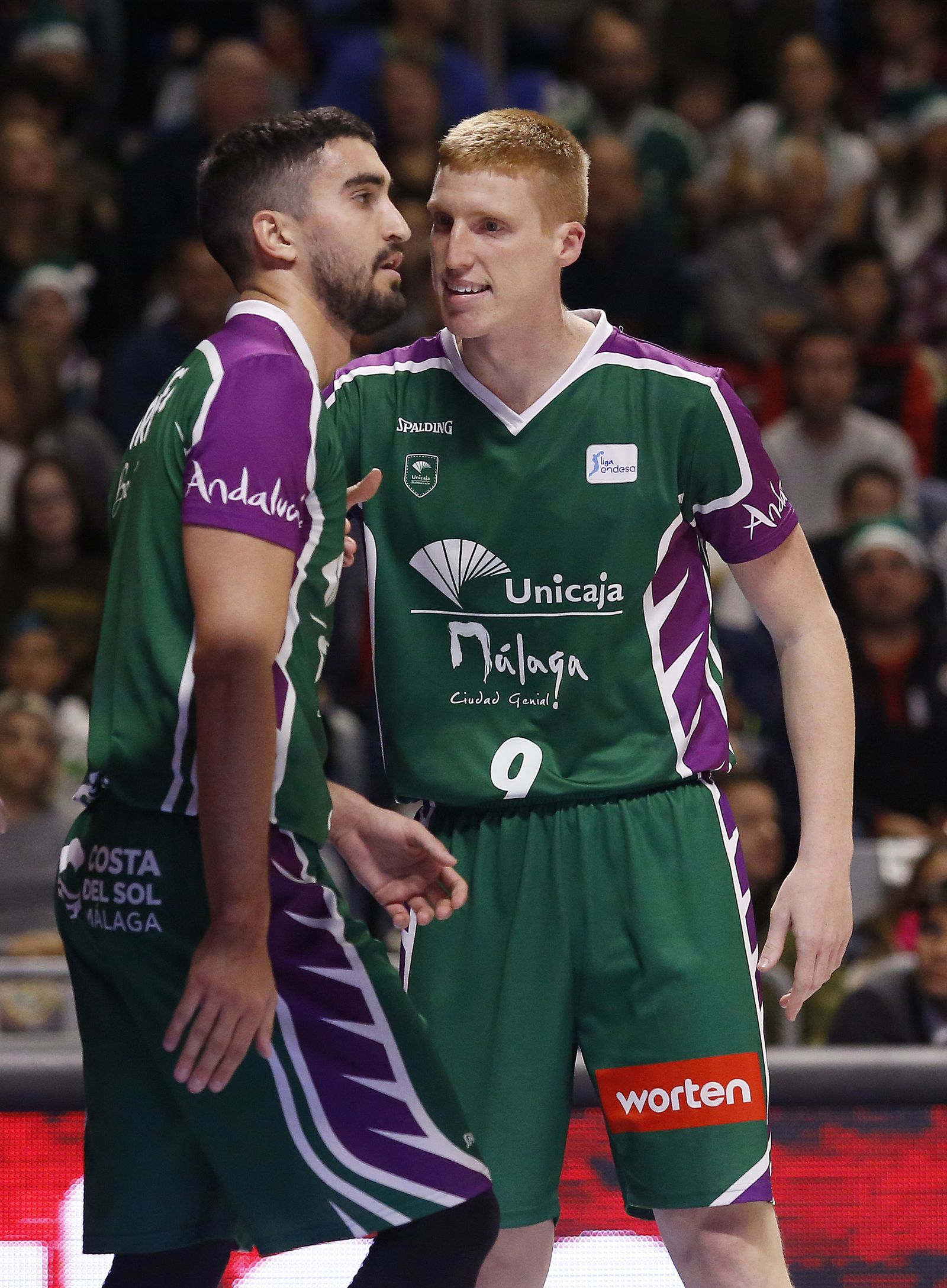 Jaime Fernández y Alberto Díaz, en el partido contra el Baskonia.