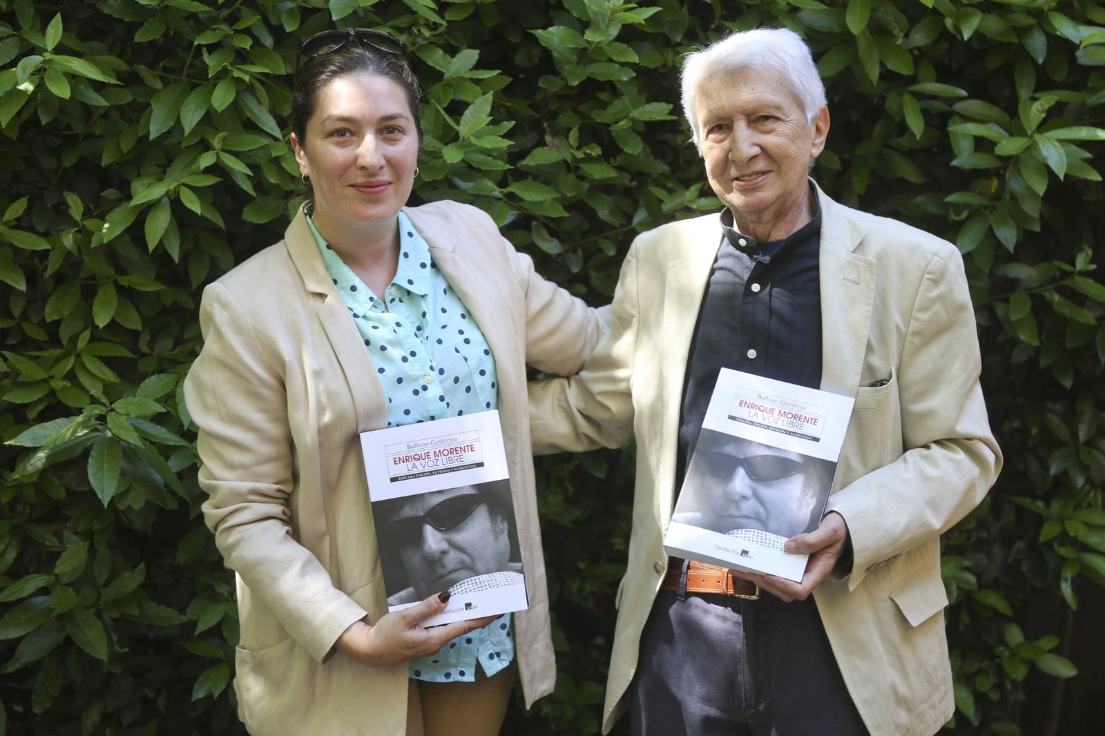 Balbino Gutiérrez con Estrella Morente.