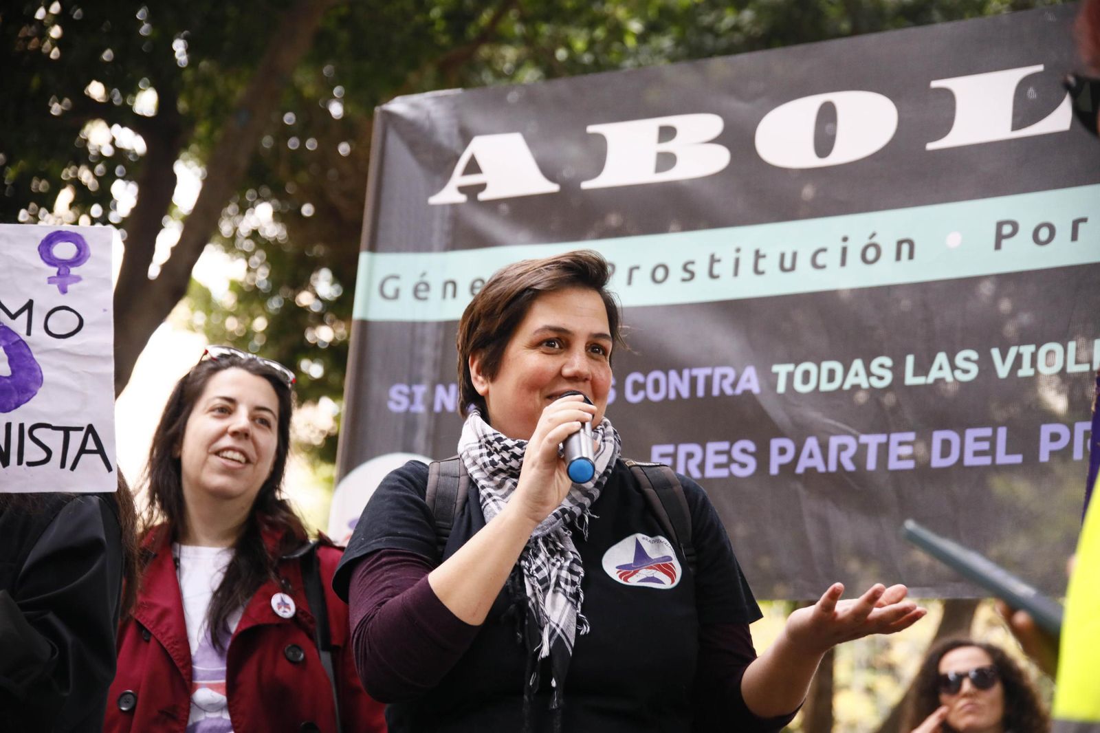 Las imágenes de la manifestación realizada por la Plataforma de Acción Feminista en Almería