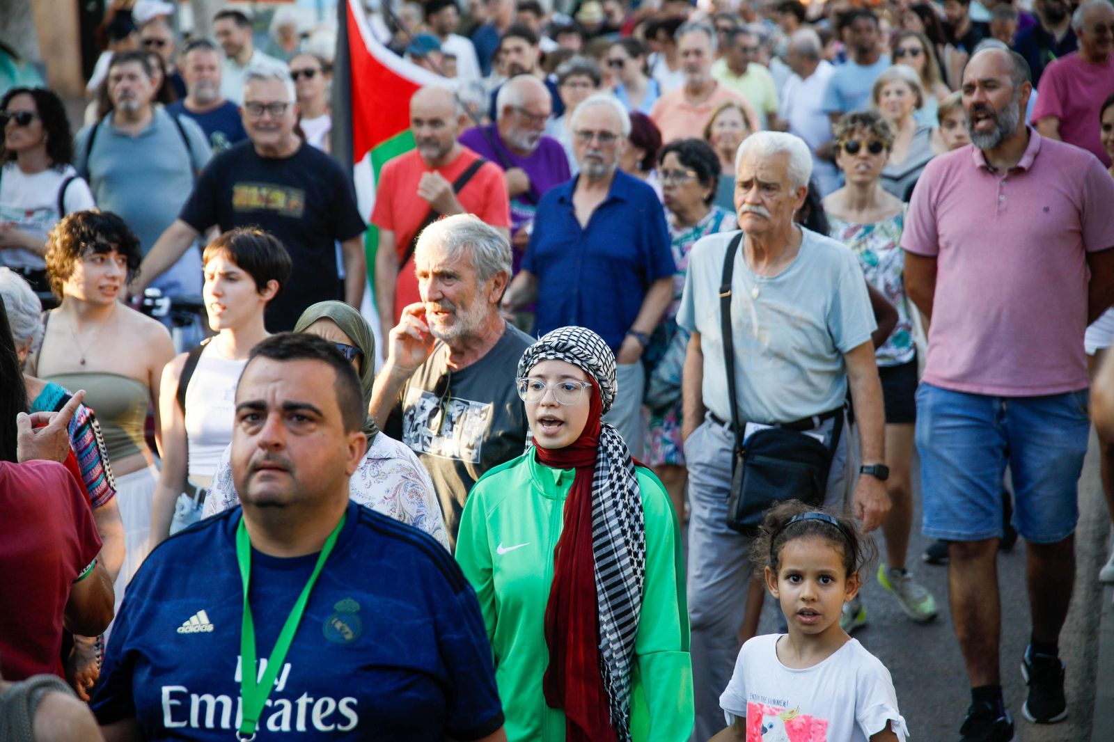 Imágenes de la manifestación en Almería por el genocidio en Palestina