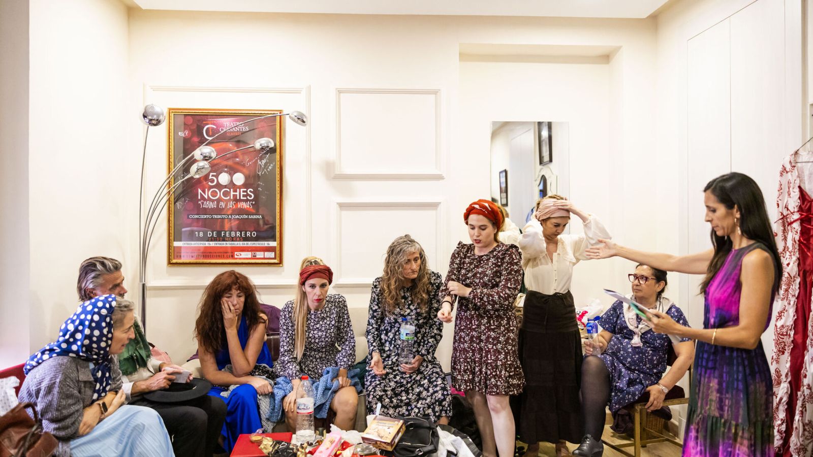 Ambiente antes de una de las representaciones.