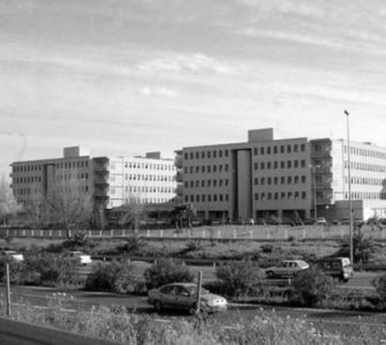 Vista general del hospital Juan Ramón Jiménez.