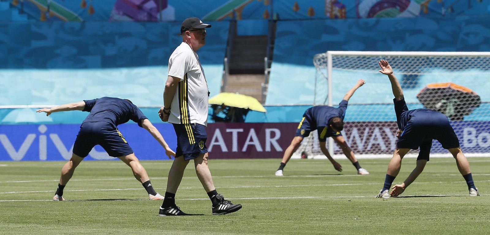 ¡Suecia entrena a las 14:30 en La Cartuja con 33 grados!