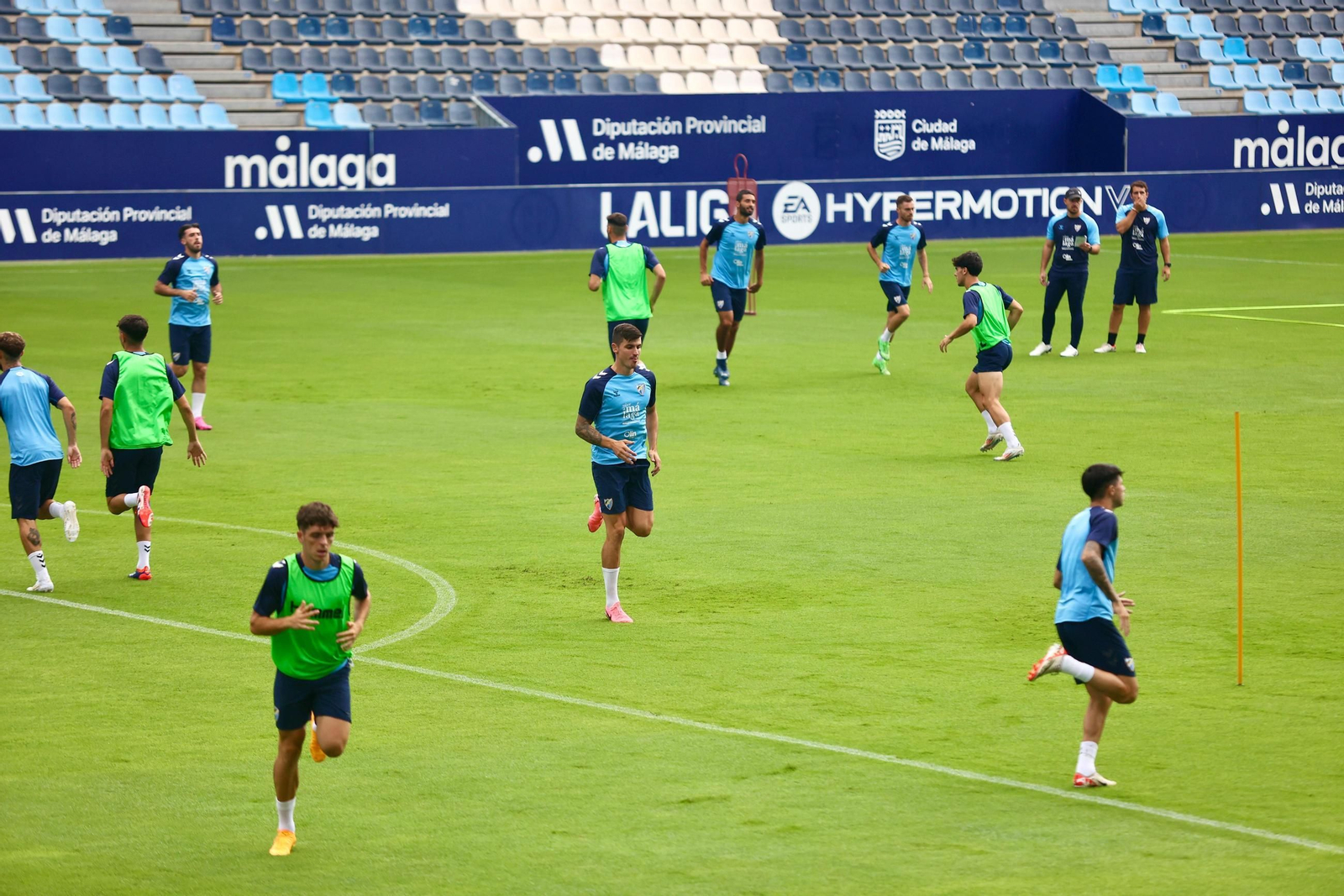 Sergio Castel, último fichaje del Málaga CF, ya suda