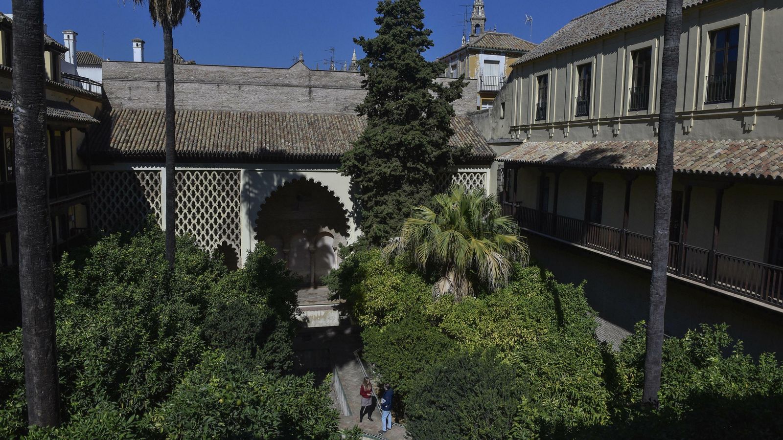 El Patio de la Contratación: último jardín andalusí de Sevilla.