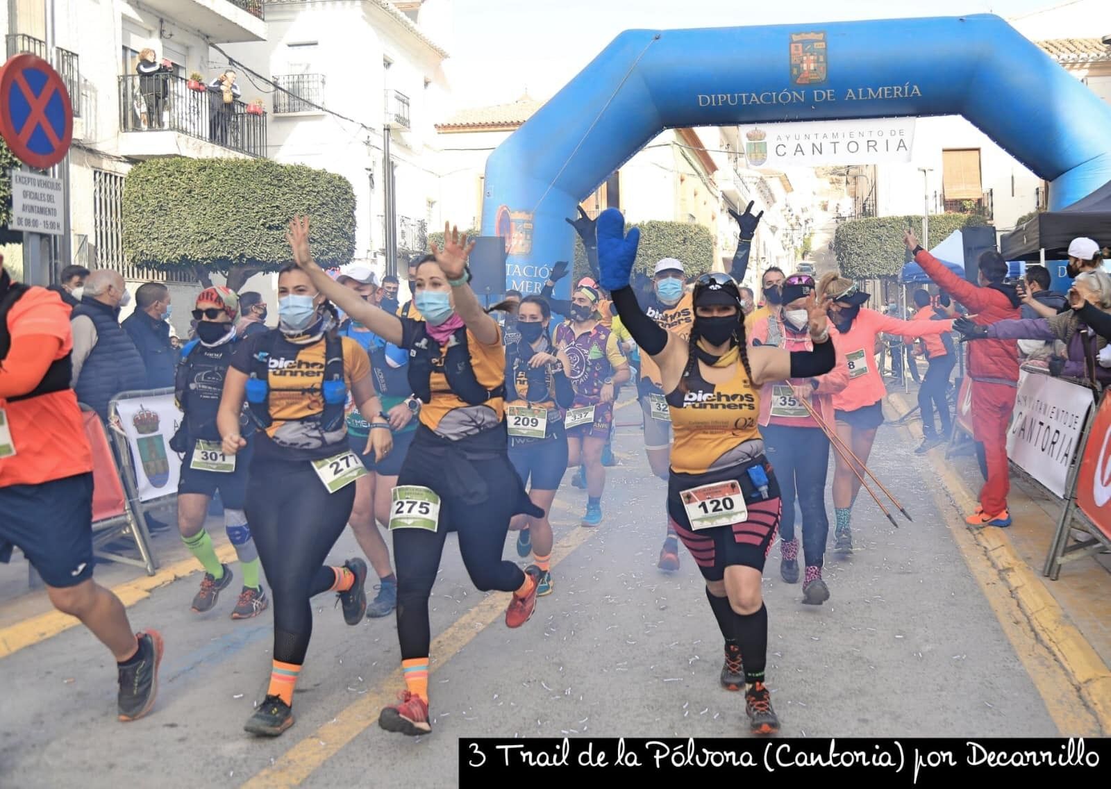 Participantes en la tercera Trail de la Pólvora.