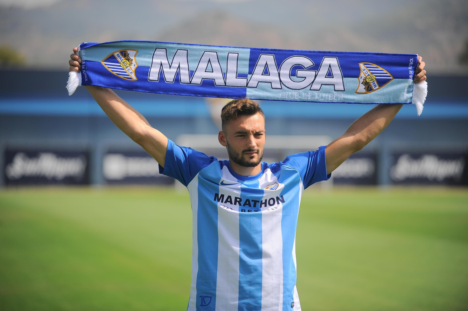 Sead Haksabanovic, con el Málaga CF.