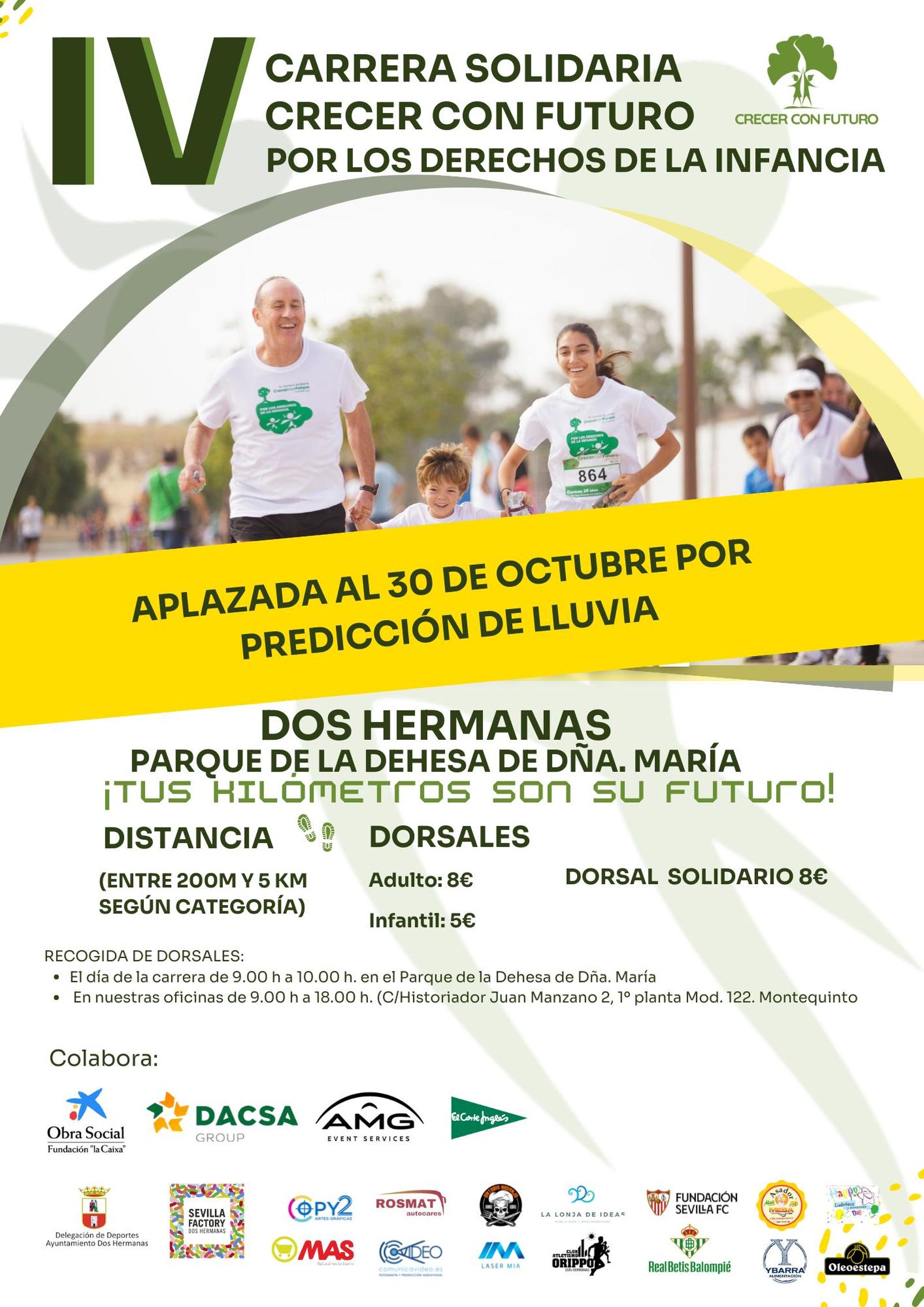 Dos Hermanas celebrará el 30 de octubre la IV Carrera Solidaria por los Derechos de la Infancia
