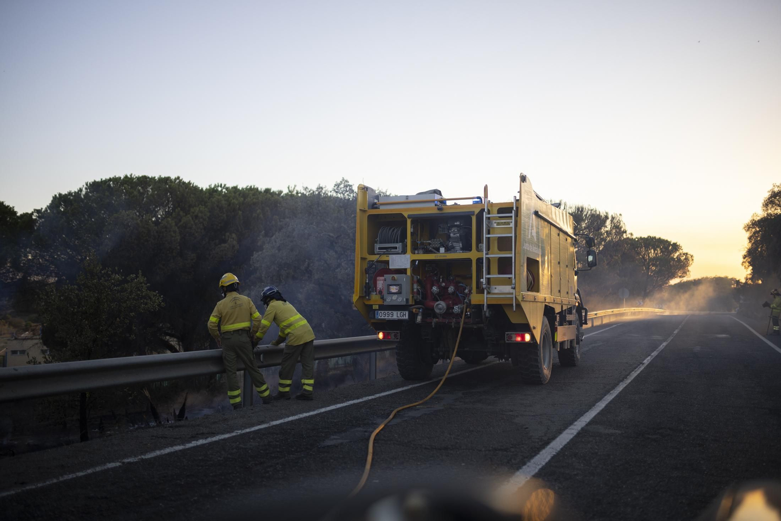 Imágenes del incendio de Bonares