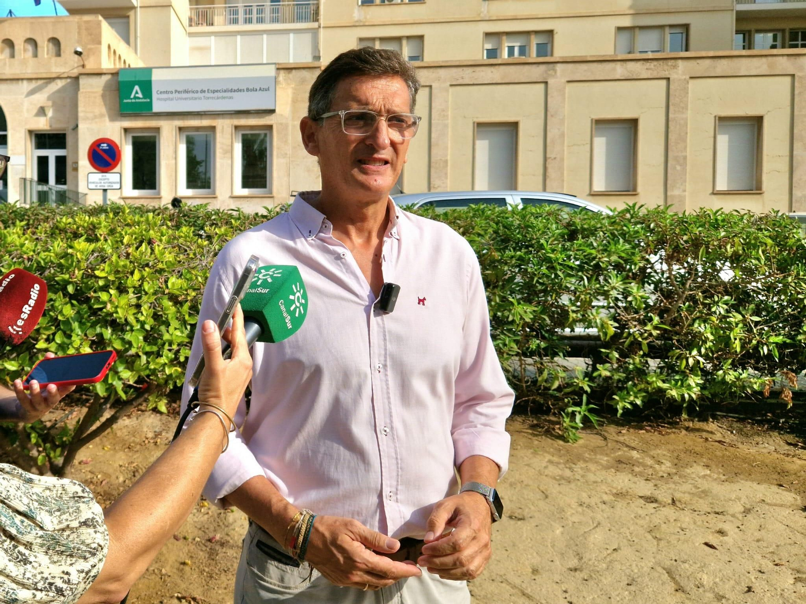 Sánchez Teruel en el Centro Periférico de Especialidades de la Bola Azul.