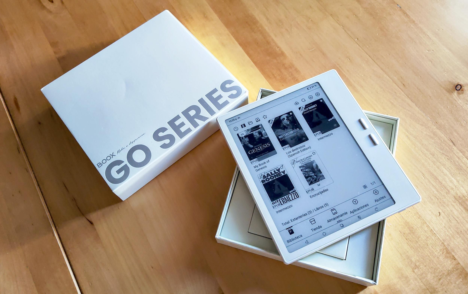 E-reader Boox Go 7, imágenes del análisis