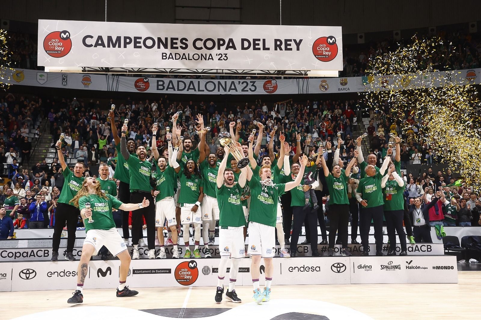 La celebración del Unicaja como campeón de la Copa del Rey, en imágenes