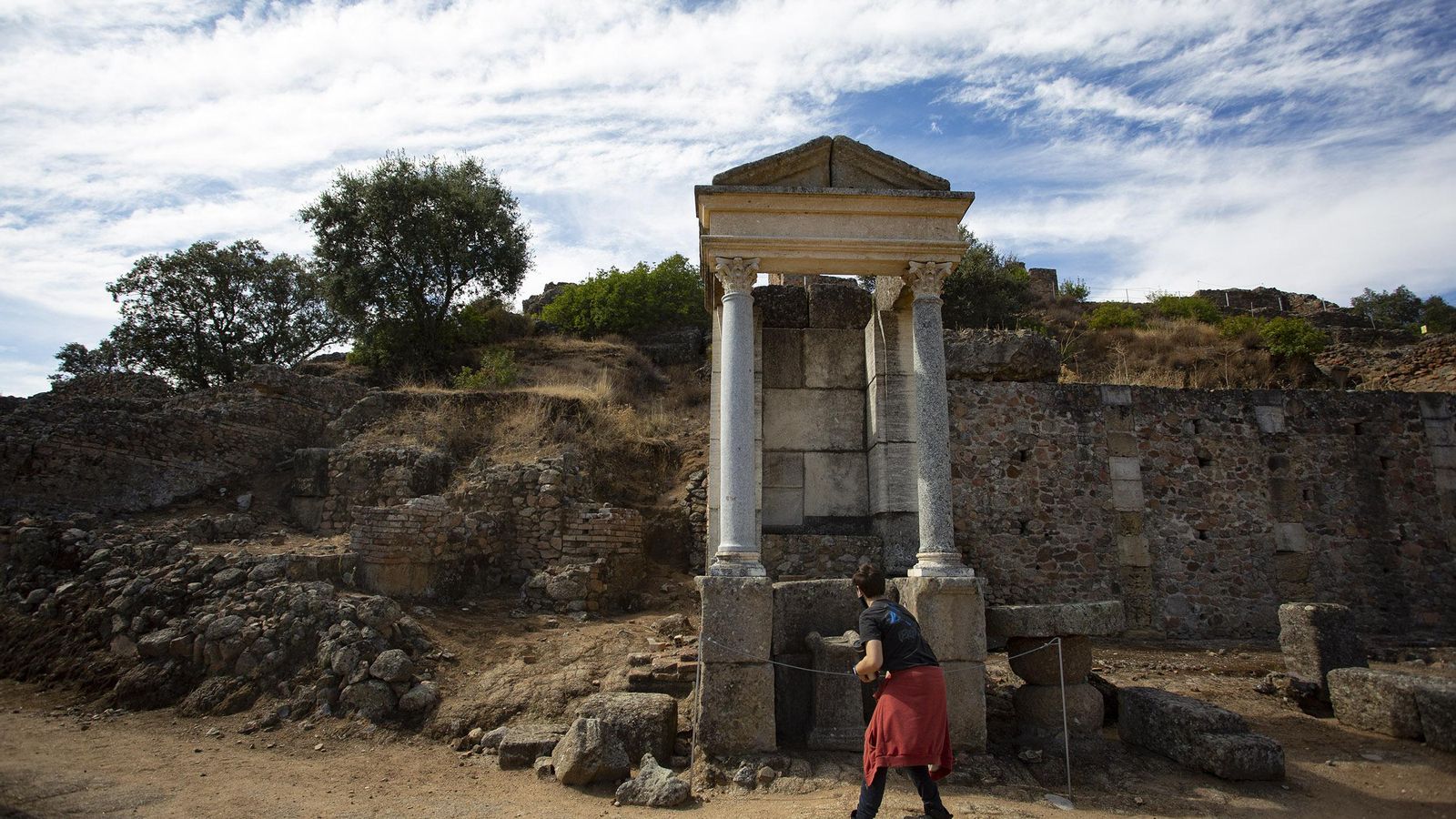 El yacimiento arqueológico de Munigua.
