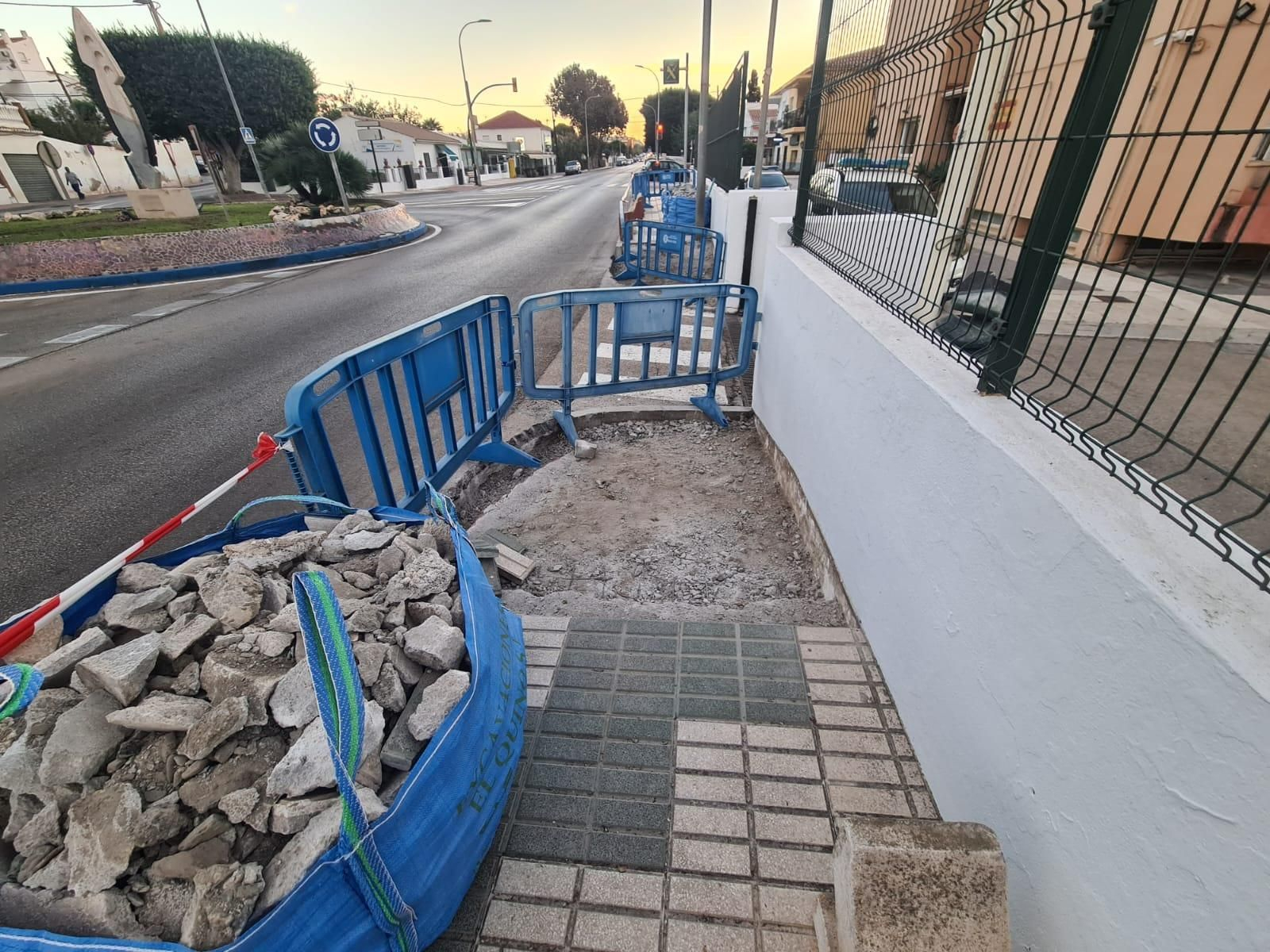 Inicio de las obras en Rincón de la Victoria