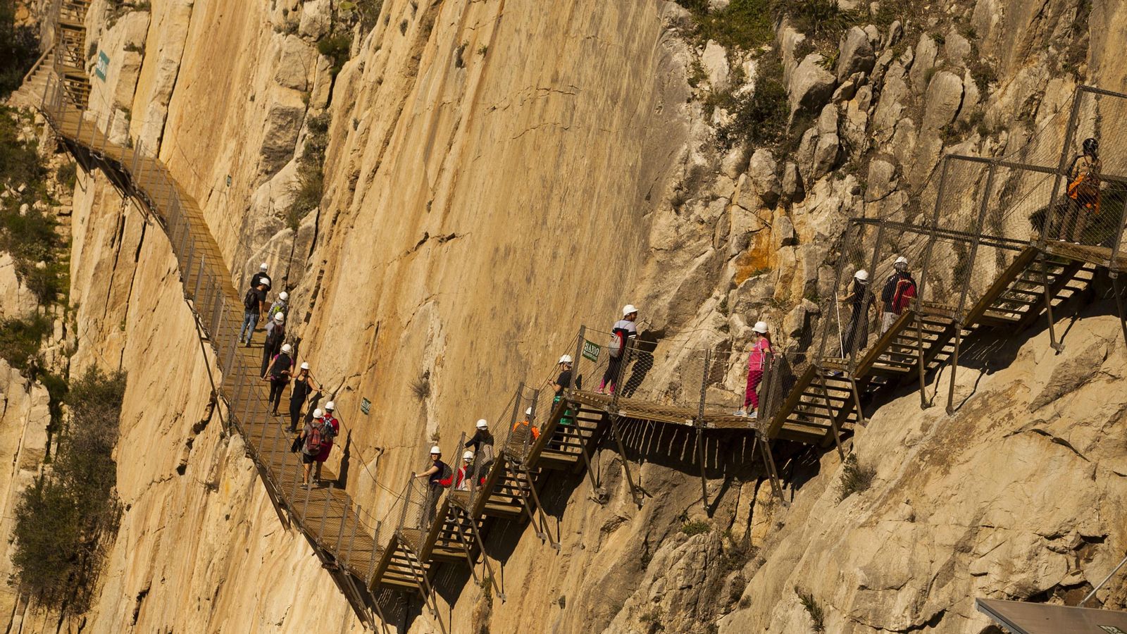 EL Caminito del Rey es una senda que quita el hipo. Sobre todo a los que sufren de vértigo.