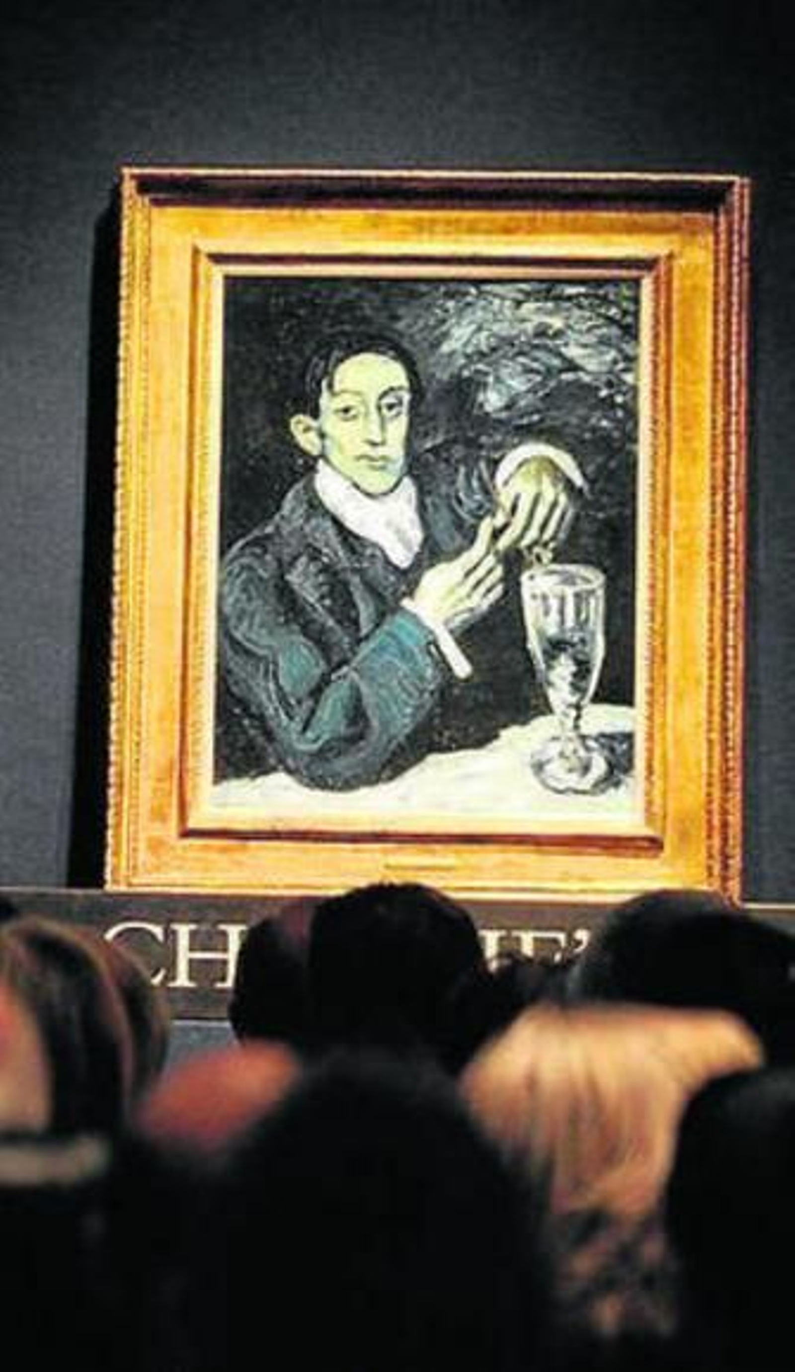 El cuadro, en la subasta.