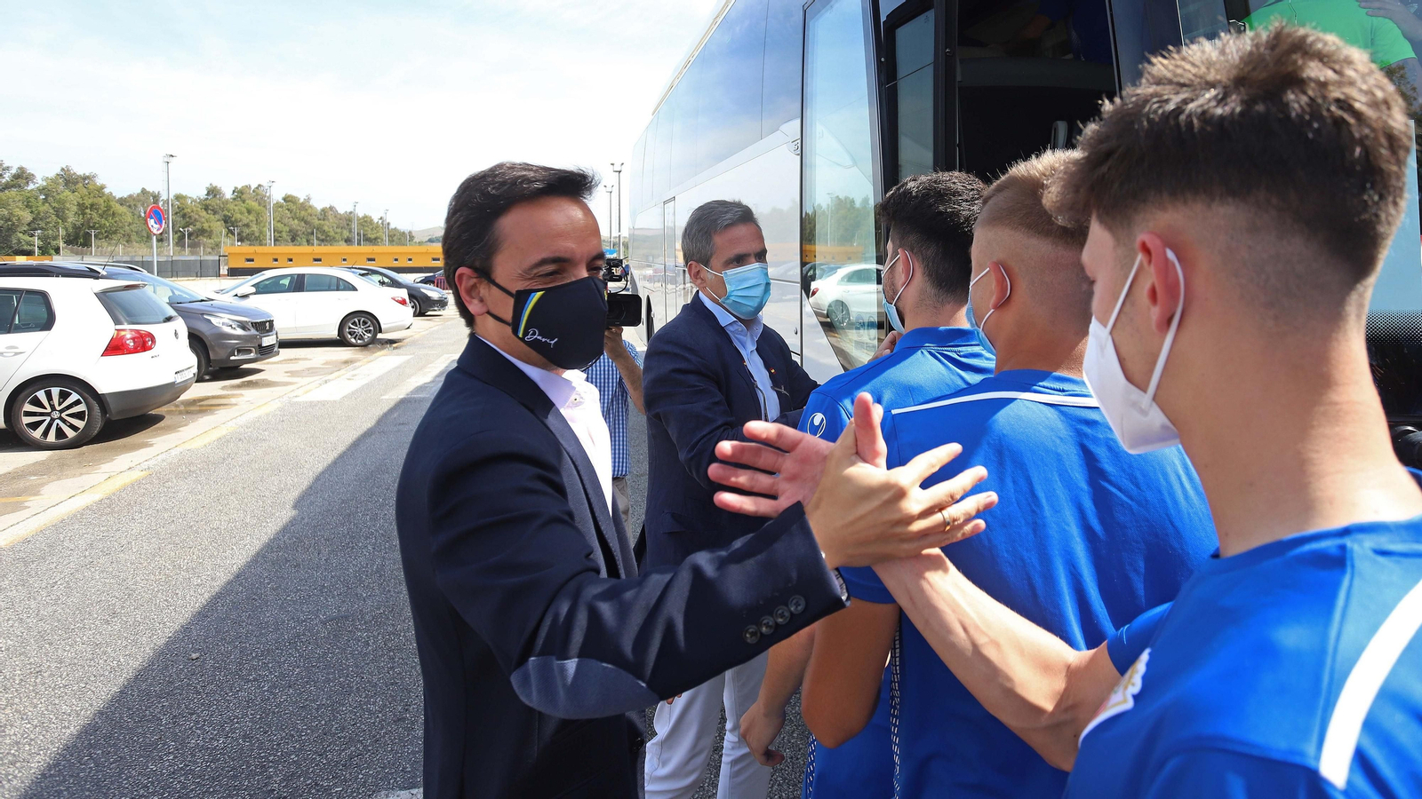 Fotos de la salida del Algeciras a la final del playoff de ascenso a Segunda