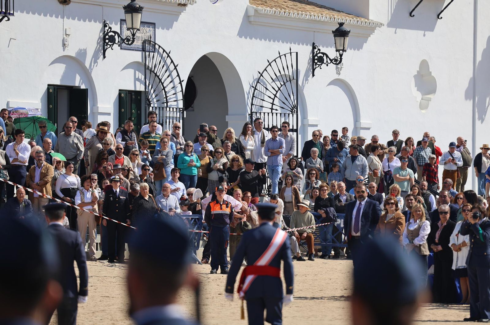 Imágenes del acto de Juramento o Promesa de Fidelidad a la Bandera Nacional en El Rocío