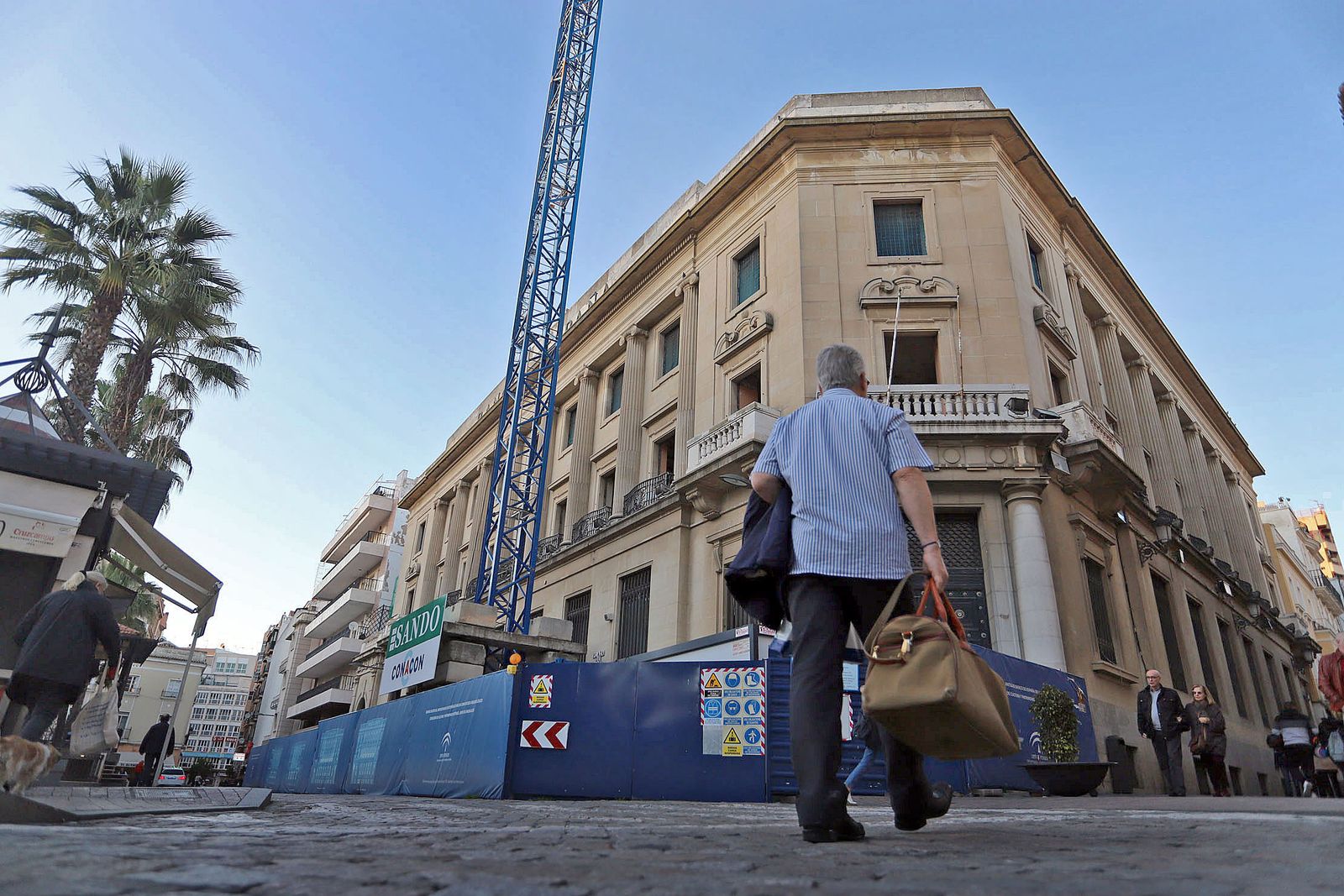 Imágenes del estado actual de las obras del Banco de España