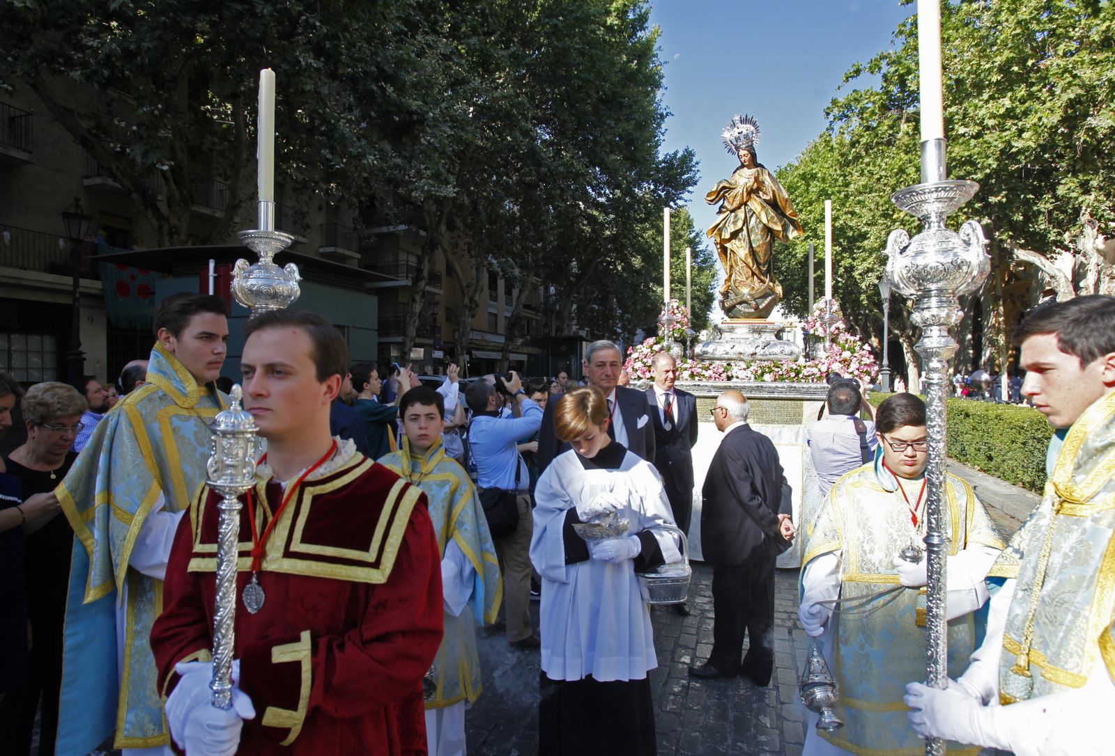 Imágenes del Corpus de Triana y de la Iglesia de la Magdalena