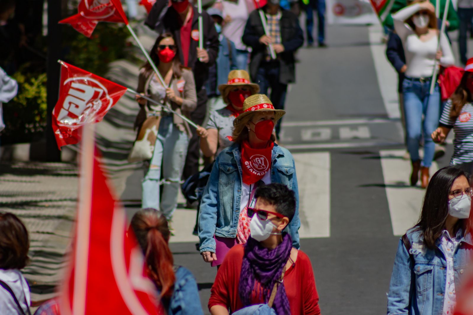 Fotos: Manifestación del 1º de Mayo en Granada