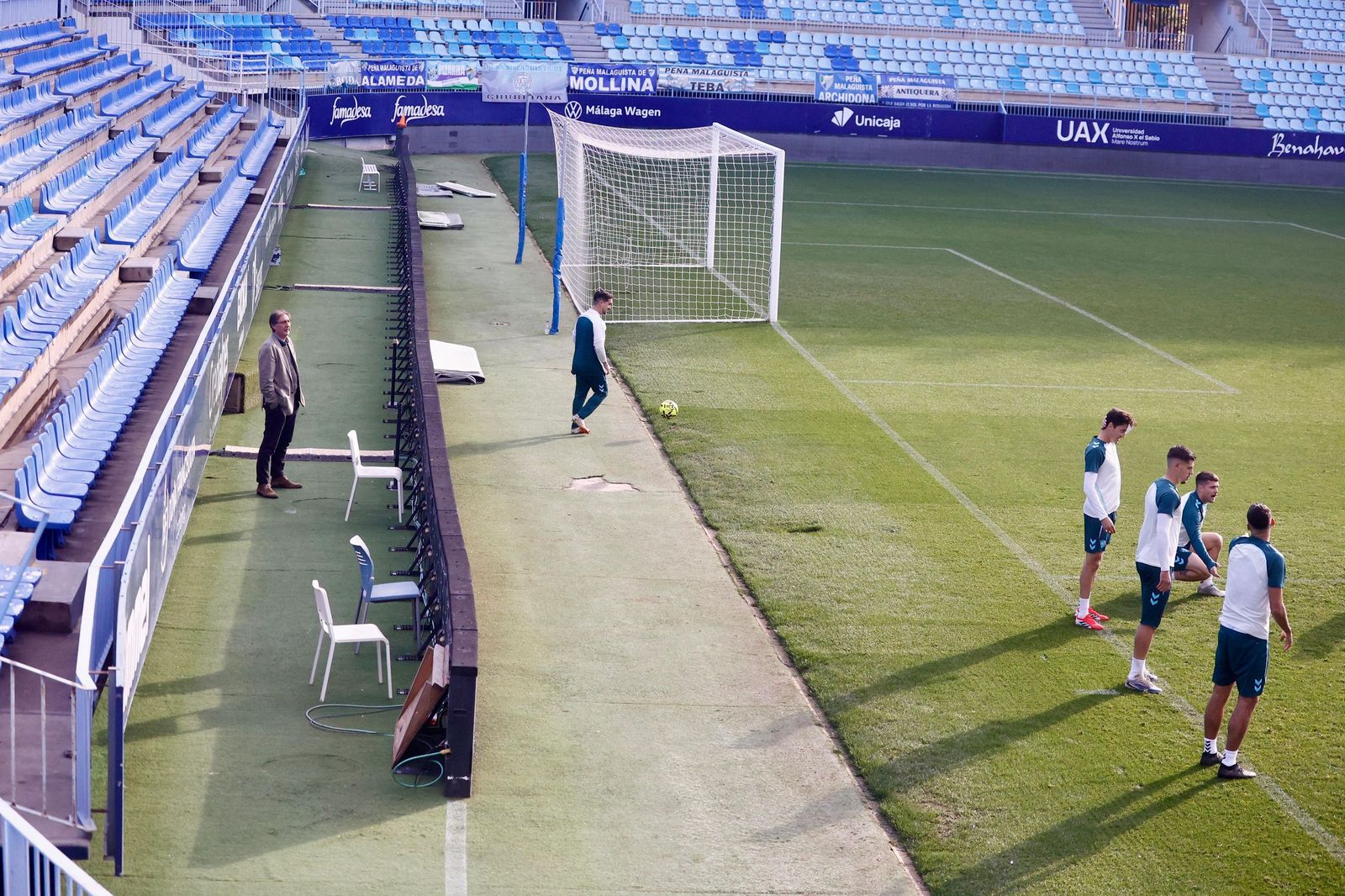 El Málaga CF se prepara para asaltar El Arcángel