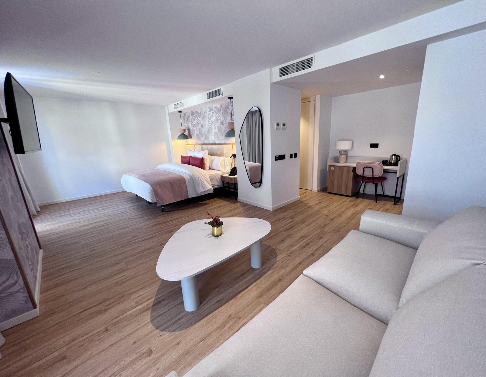 Una habitación del 4 estrellas Óbal urban hotel de Marbella.