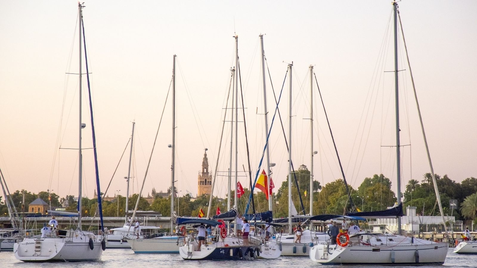 Llegada a Sevilla de la flota.