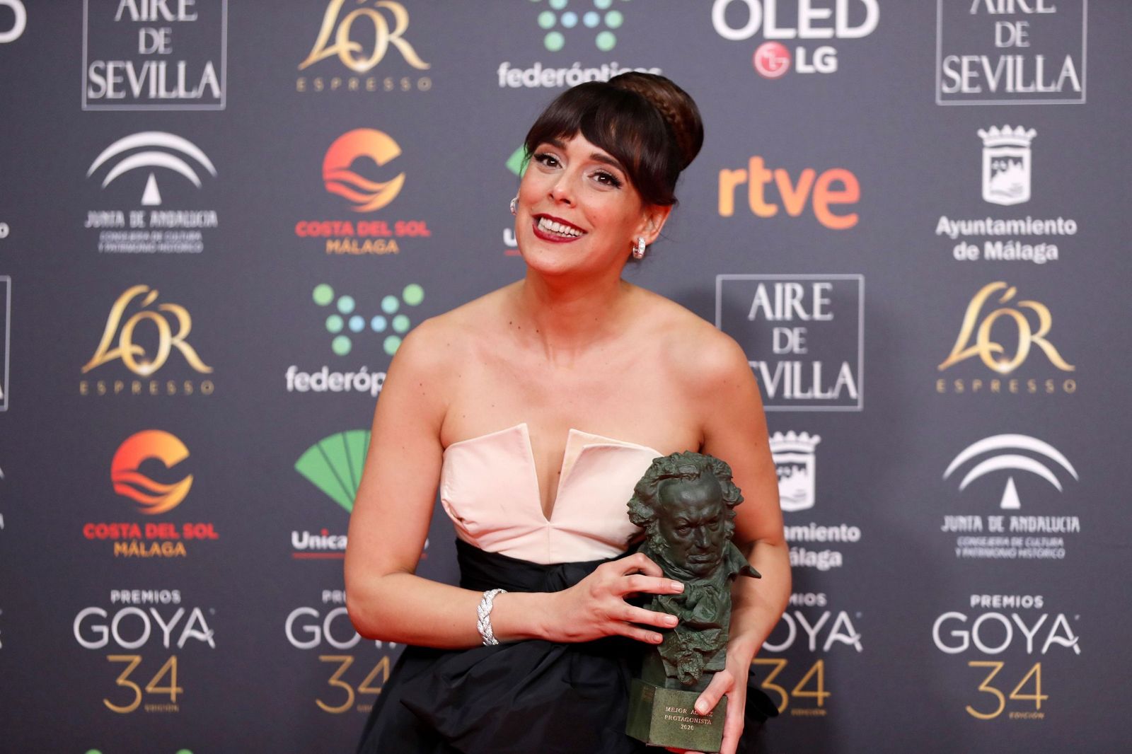 Belén Cuesta en una pasada edición de los Premios Goya.