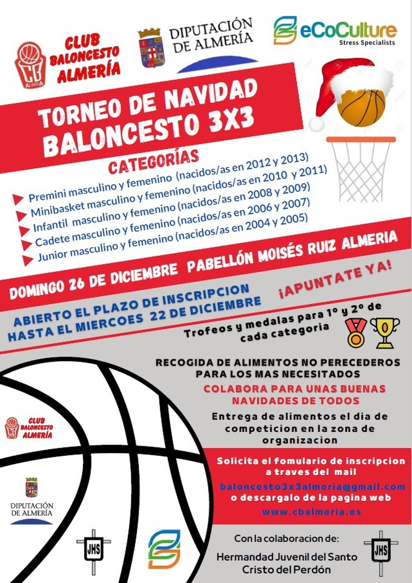 Detalle del cartel del torneo navideño