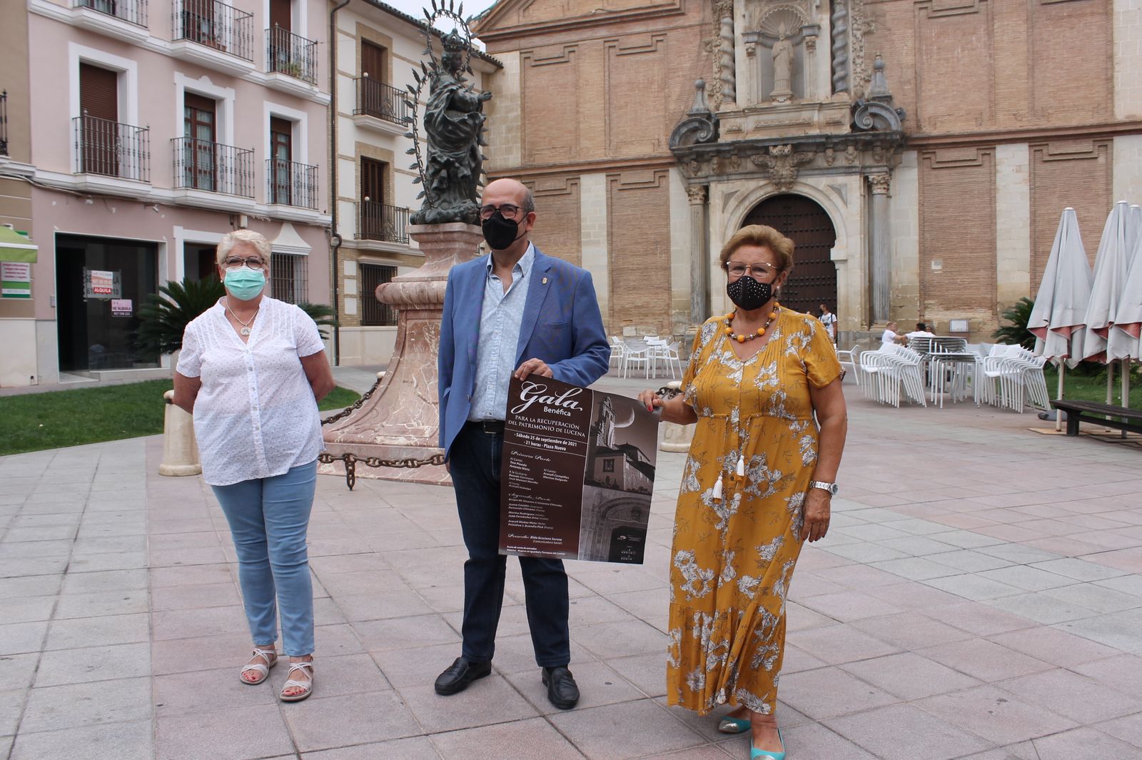 Presentación de la gala musical y de baile en el Llanete de San Agustín de Lucena.