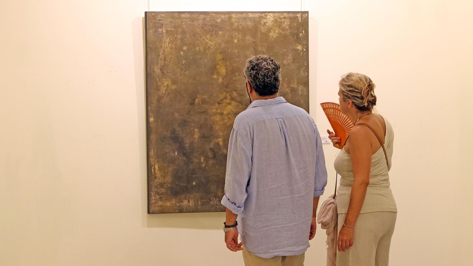 Imágenes de la exposición ‘Cádiz, viento, mar y vino’ de la artista Mariola Naranjo en los Claustros de Santo Domingo de Jerez