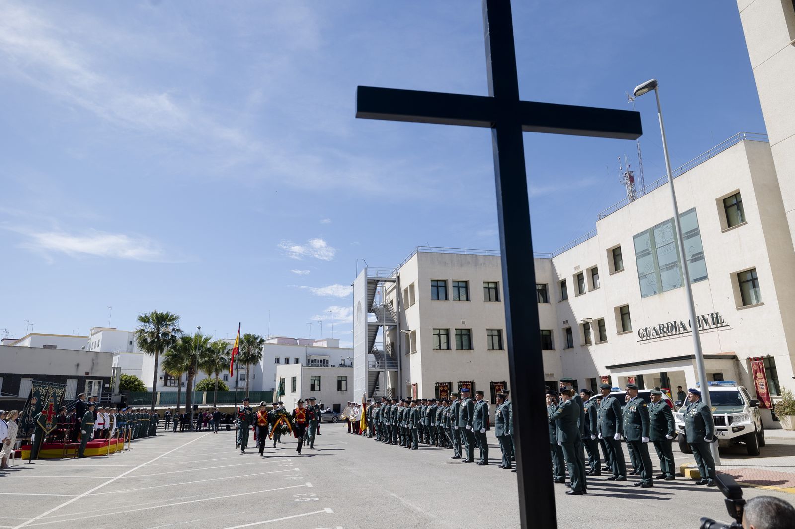 Toma de posesión del coronel Luis Martín Velasco como jefe de la Comandancia de la Guardia Civil  de Cádiz