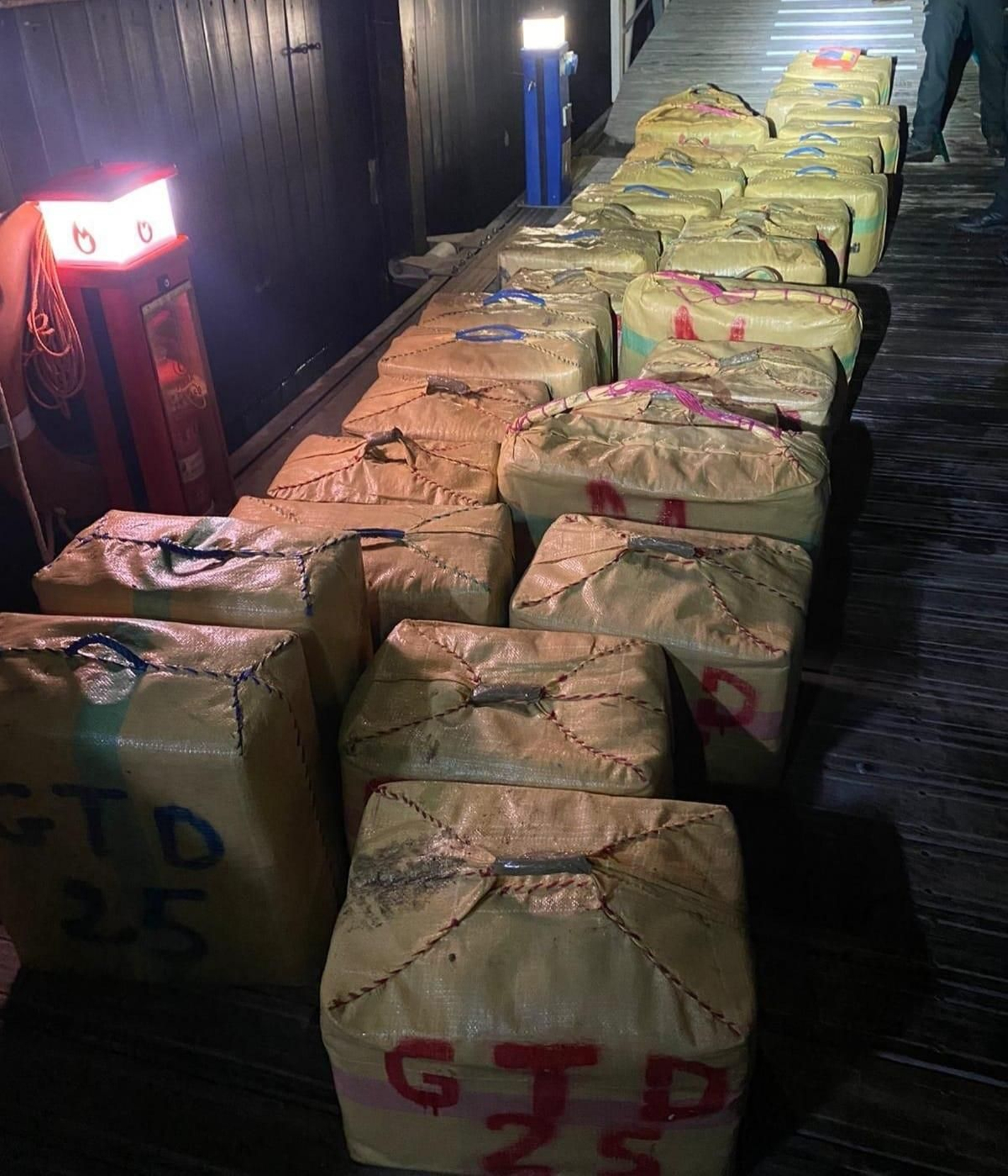 Droga aprehendida en la operación del pasado miércoles 14 de octubre entre Isla Cristina y Ayamonte